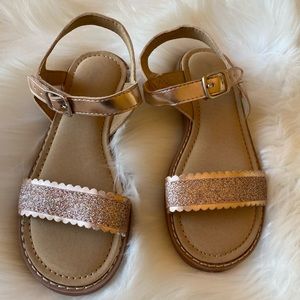 Sz 13, rose gold Hanna sandals, strap